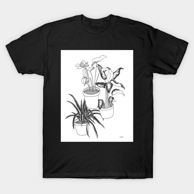 Houseplants Trio T-Shirt by sadnettles